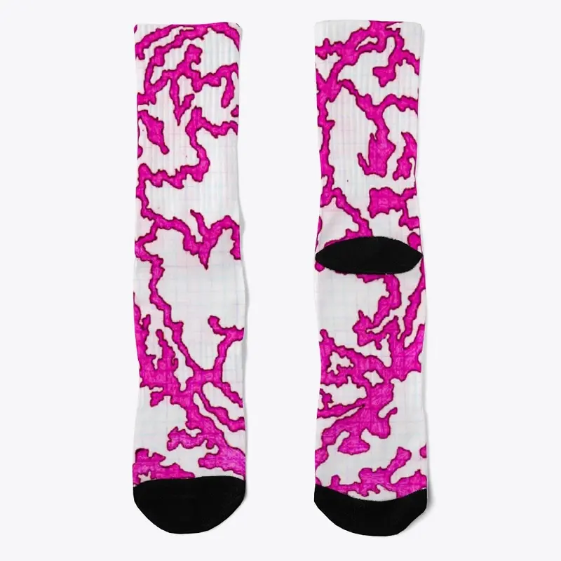 pink vine socks